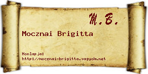 Mocznai Brigitta névjegykártya